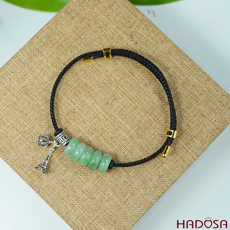 Vòng ngũ điếu cẩm thạch mix tháp Eiffel