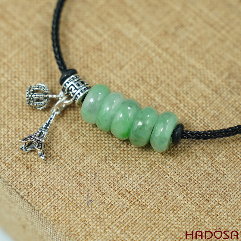 Vòng ngũ điếu cẩm thạch mix tháp Eiffel