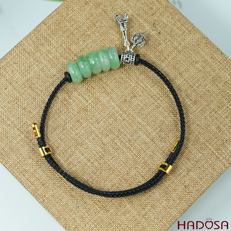 Vòng ngũ điếu cẩm thạch mix tháp Eiffel