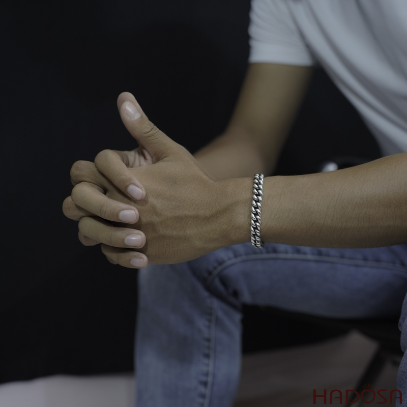 Mẫu lắc tay bạc nam đẹp