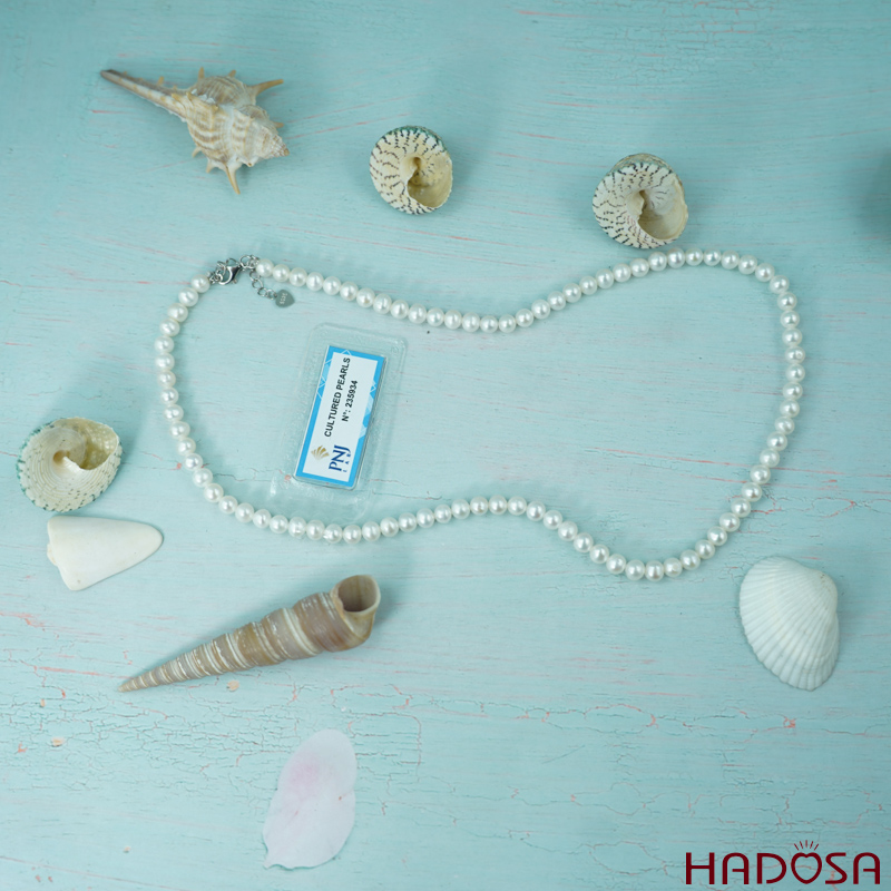 Vòng cổ Ngọc Trai cao cấp 4mm