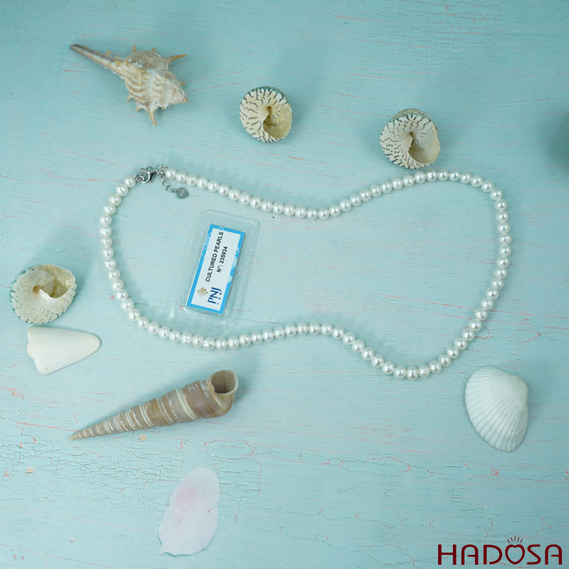 Vòng cổ Ngọc Trai cao cấp 4mm