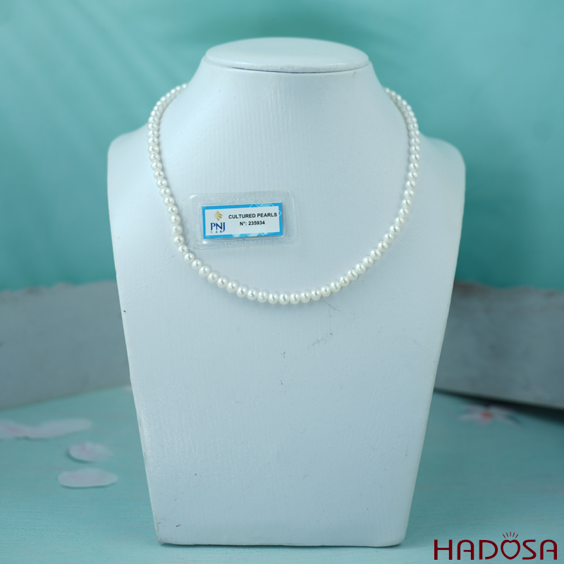 Vòng cổ Ngọc Trai cao cấp 4mm