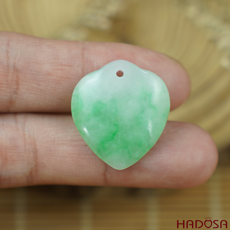 Mặt Cẩm Thạch tim 20x22mm