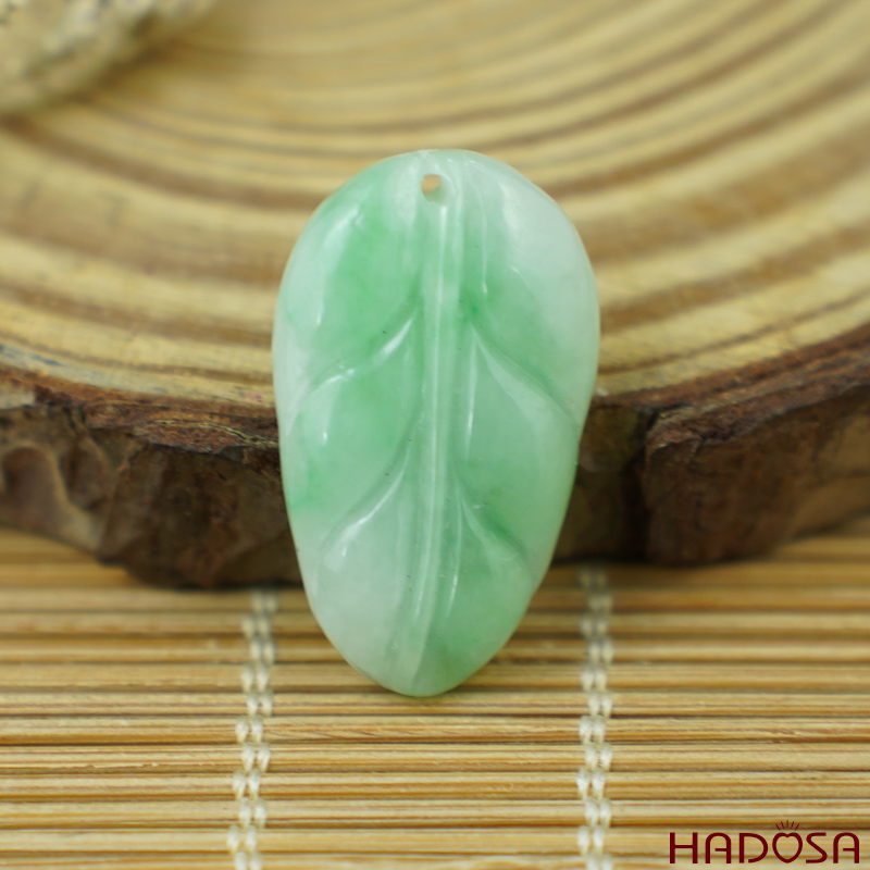 Mặt Cẩm Thạch Lá Bồ Đề 15x25mm