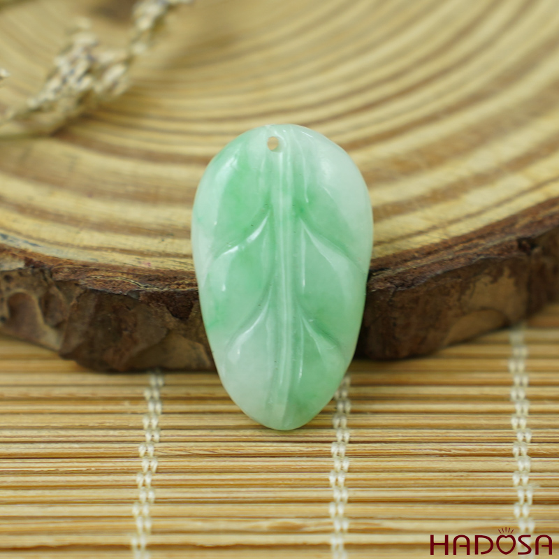 Mặt Cẩm Thạch Lá Bồ Đề 15x25mm