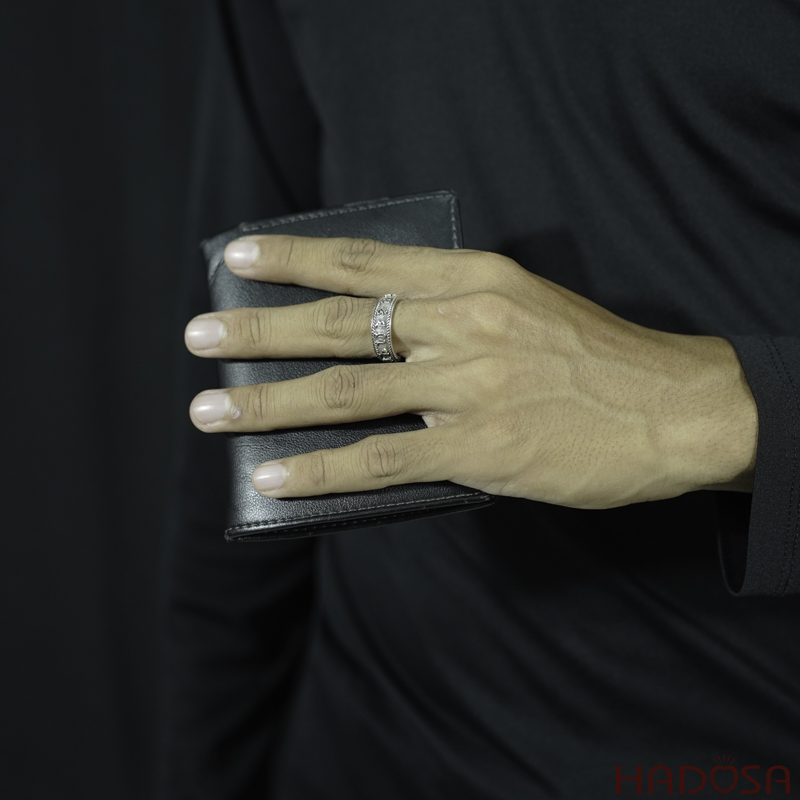 Nhẫn bạc 925 nam Om mani padme hum