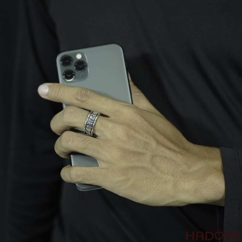 Nhẫn bạc Thái Chorme Hearts