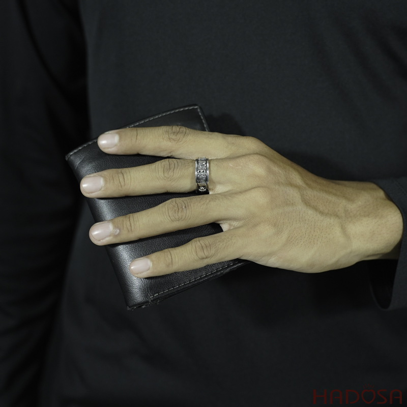 Nhẫn bạc Thái Chorme Hearts