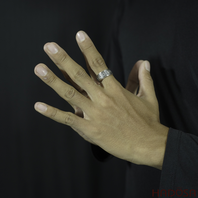 Nhẫn nam bạc Thái La Mã