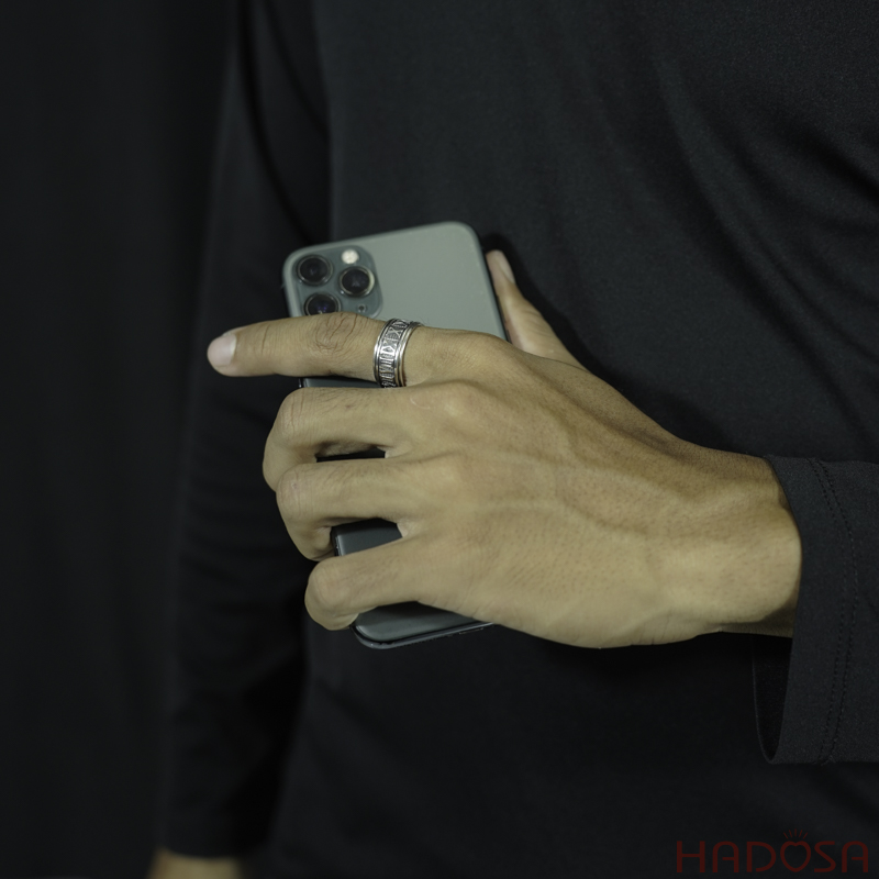 Nhẫn nam bạc Thái La Mã