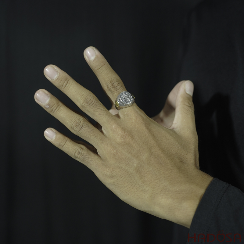 Nhẫn bạc Thái Phật bản mệnh Phổ Hiền (Thìn, Tỵ)