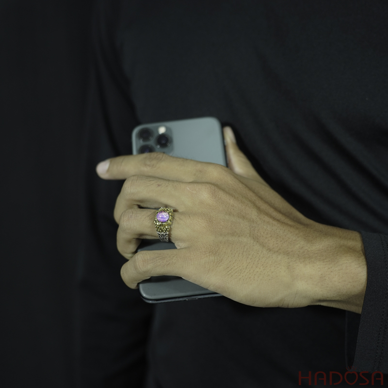 Nhẫn nam bạc Thái mắt Rồng