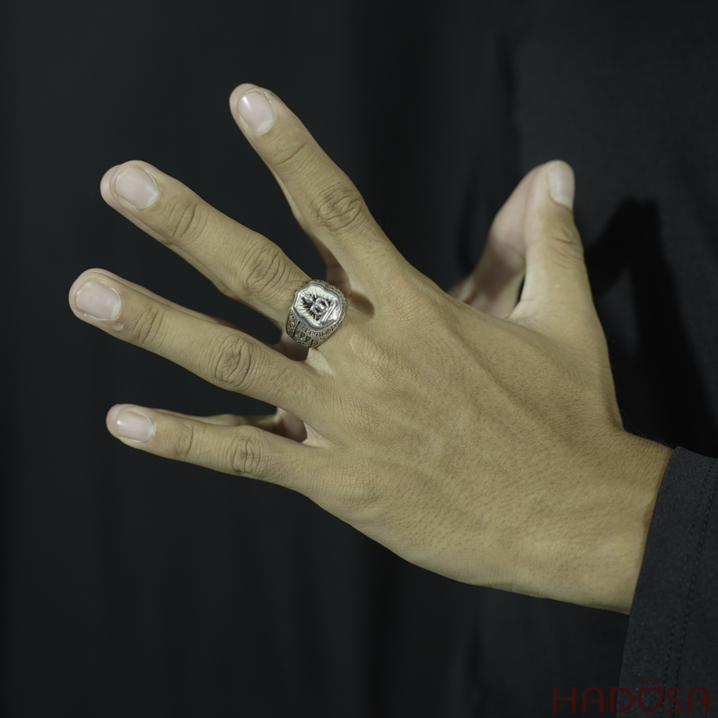 Nhẫn Phật tổ bạc Thái