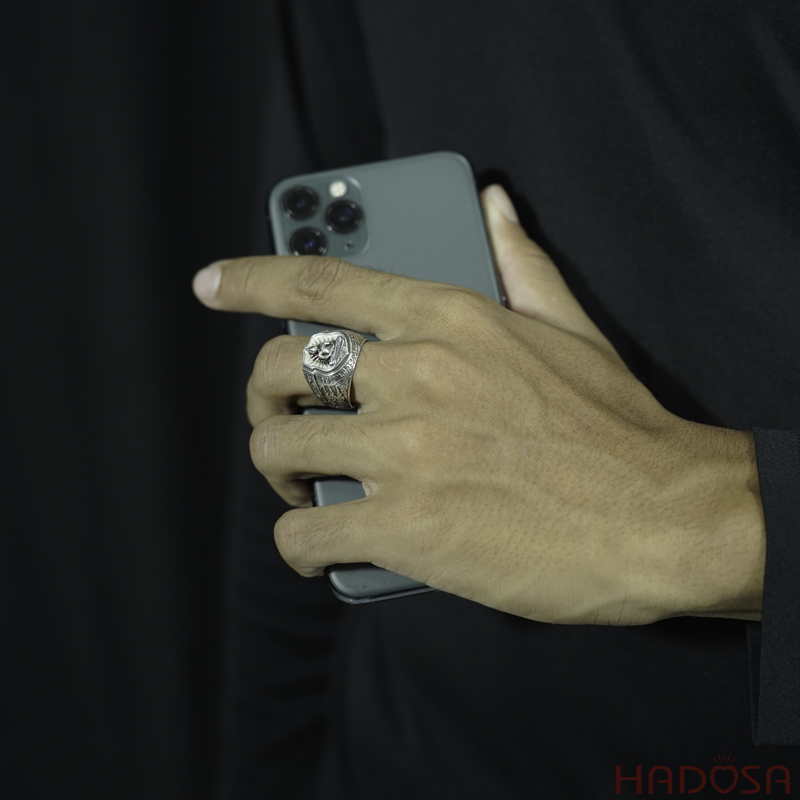 Nhẫn Phật tổ bạc Thái