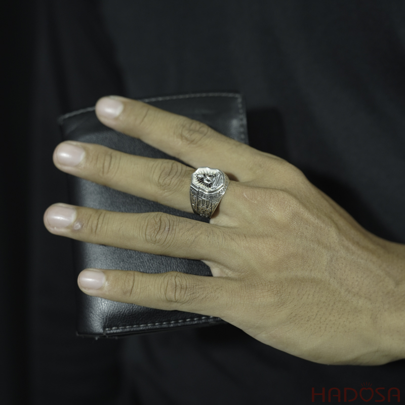 Nhẫn Phật tổ bạc Thái