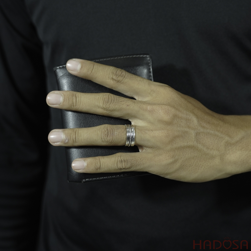 Nhẫn Bạc Thái 925 đeo ngón út