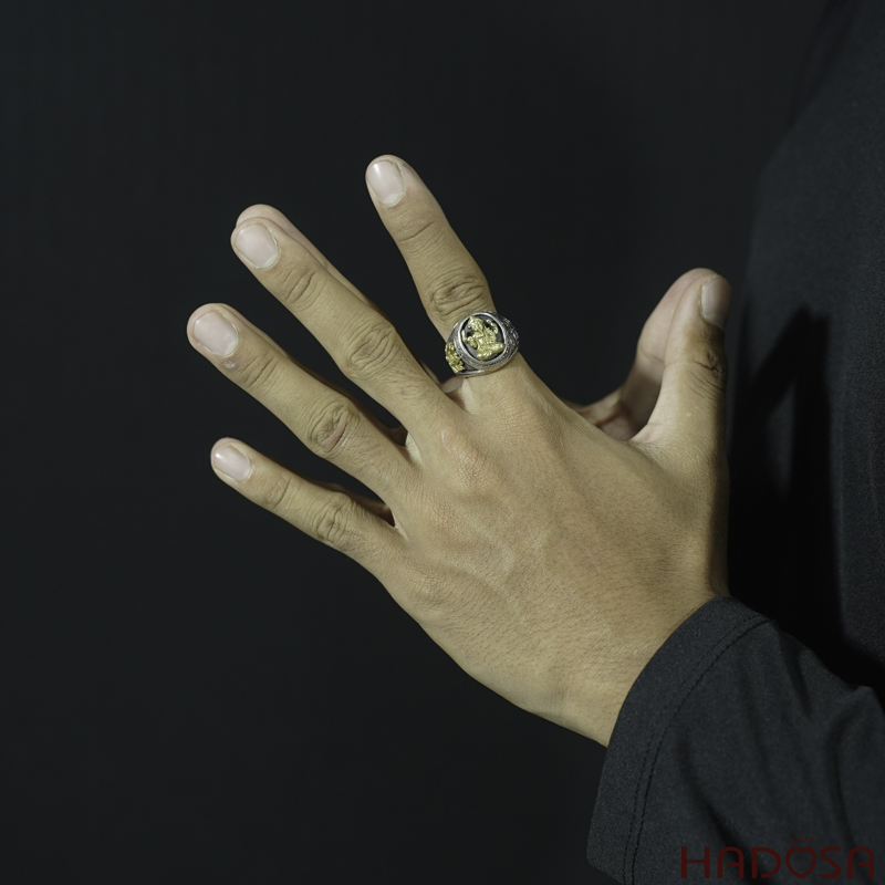 Nhẫn nam bạc Thái Voi Thần Ganesha