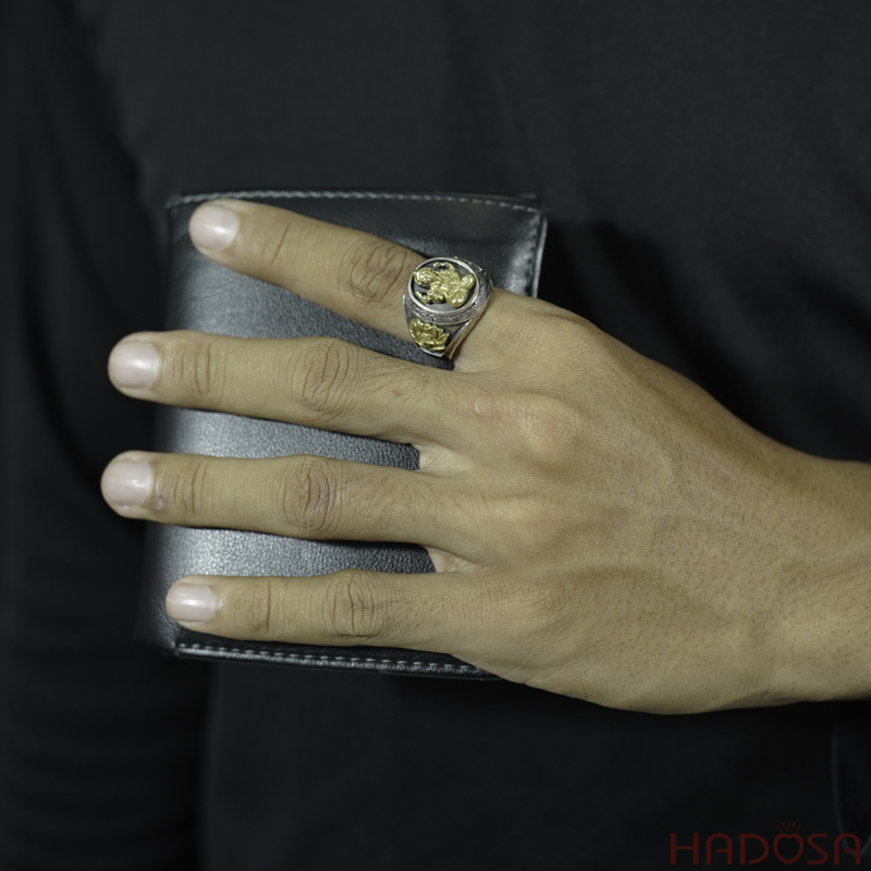 Nhẫn nam bạc Thái Voi Thần Ganesha