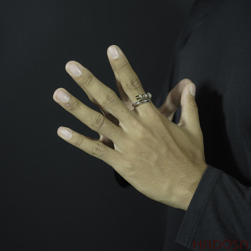 Nhẫn bạc nam bạc Thái