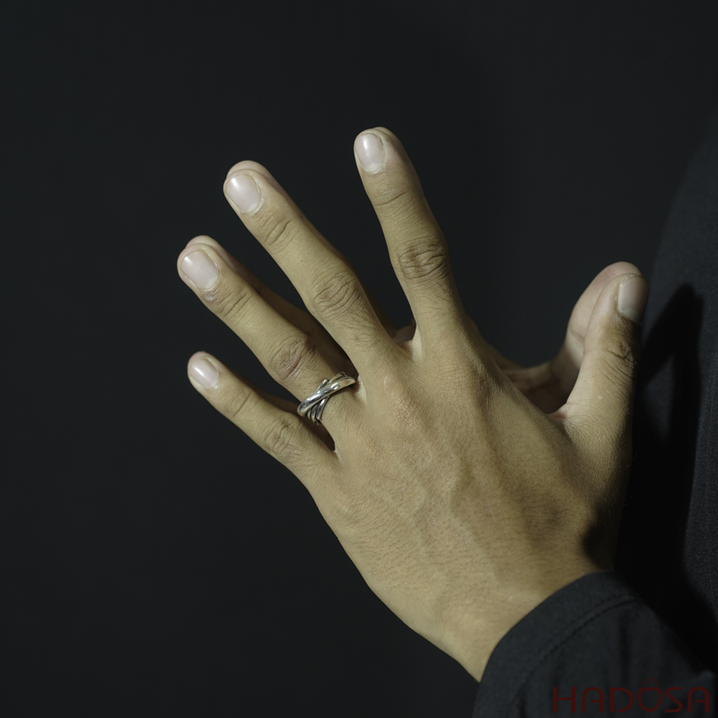 Nhẫn Nam Bạc Thái Giao Thoa Nghệ Thuật