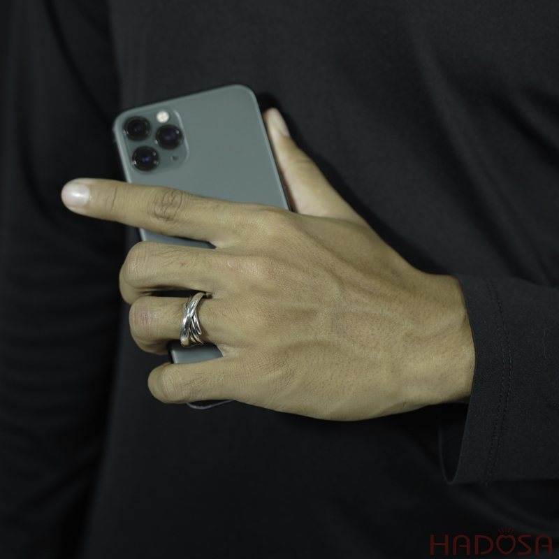 Nhẫn Nam Bạc Thái Giao Thoa Nghệ Thuật