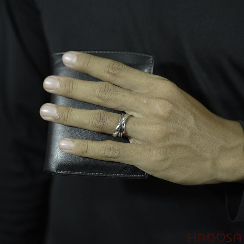 Nhẫn Nam Bạc Thái Giao Thoa Nghệ Thuật