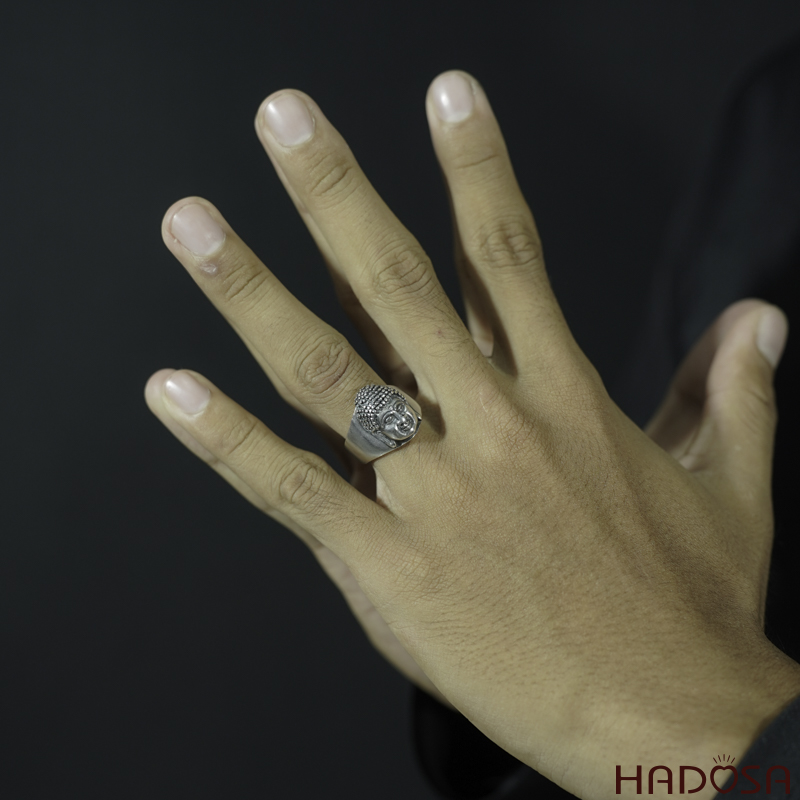 Nhẫn Phật A Di Đà bạc Thái