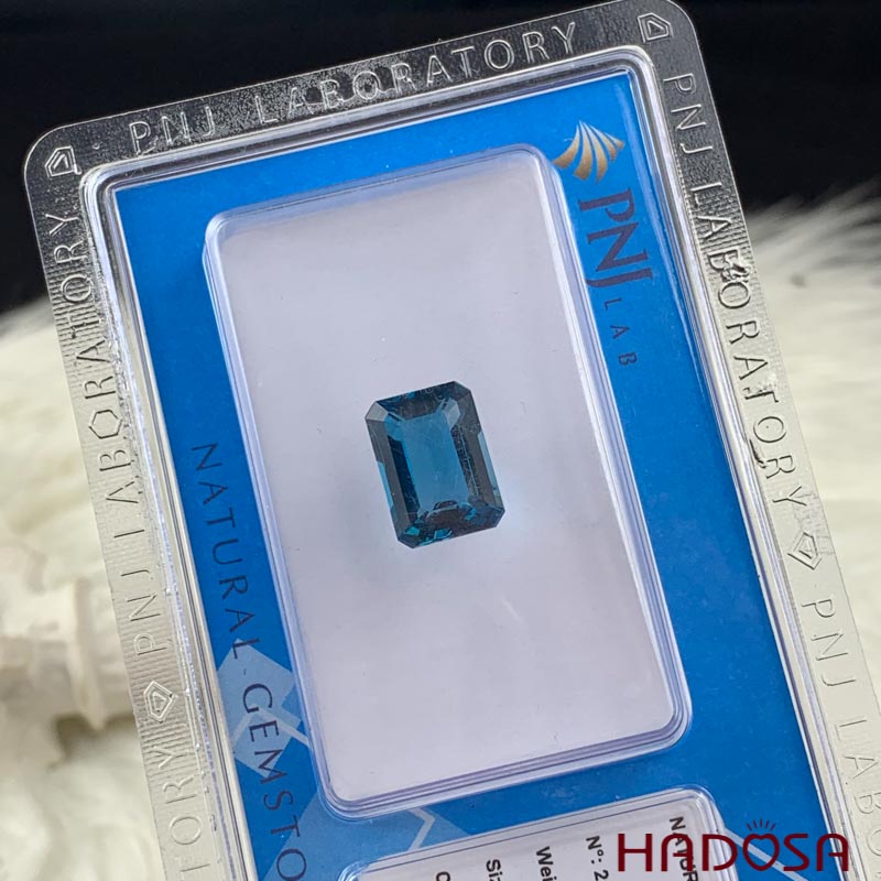 Topaz London chữ nhật 10*14mm