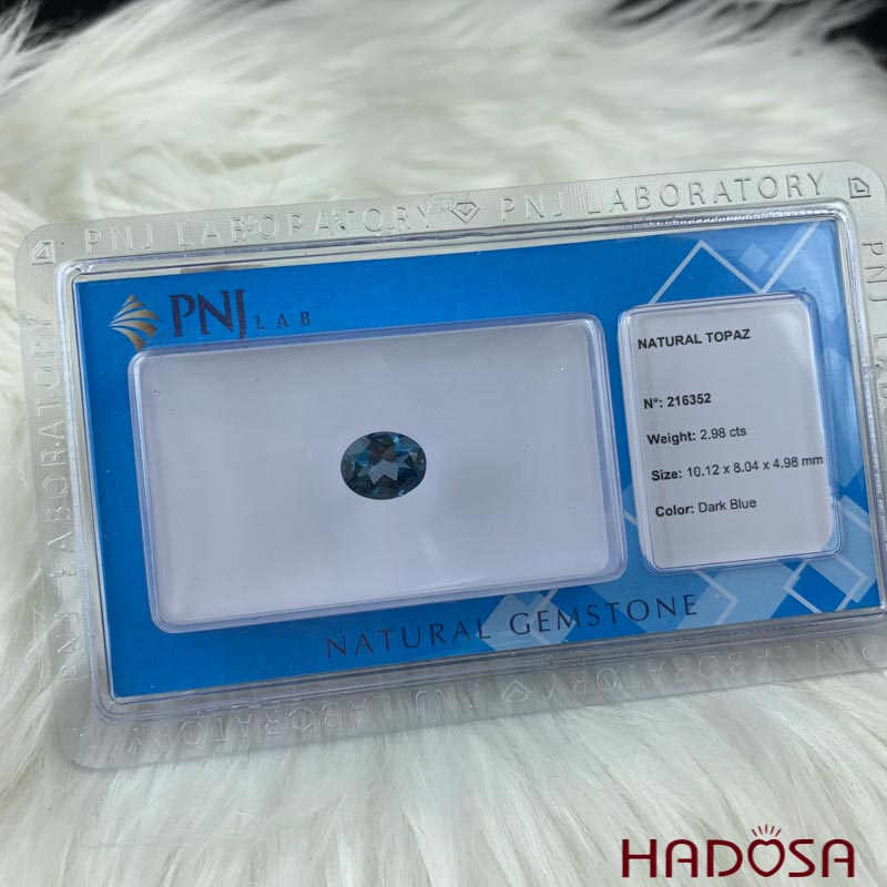 Topaz London oval 08x10mm