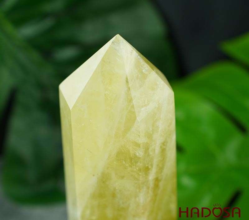 Trụ đá phong thủy Thạch anh vàng 20-40cm