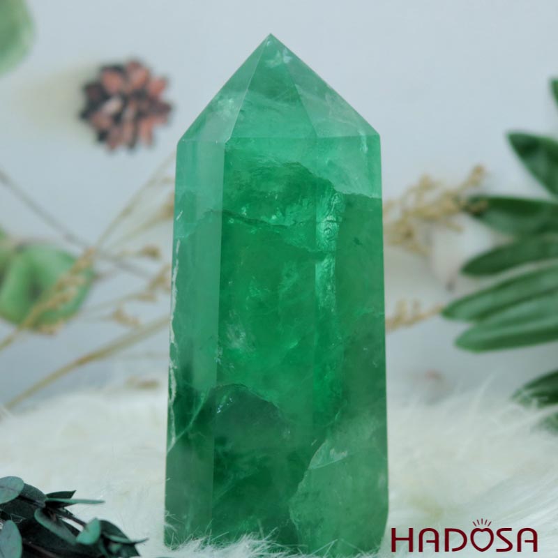 Trụ Florite xanh 14cm 5A