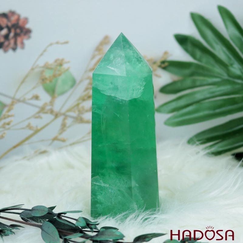 Trụ Florite xanh 14cm 5A