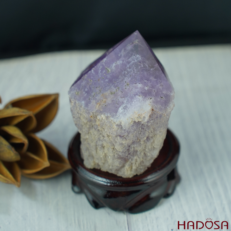 Trụ thạch anh tím 4A 9cm