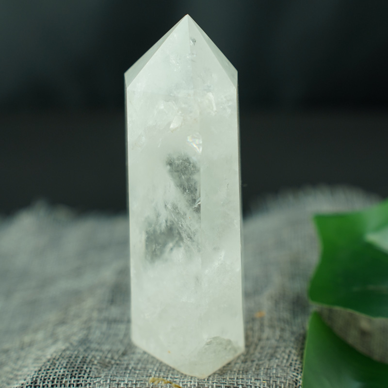 Trụ thạch anh trắng 4A 11cm