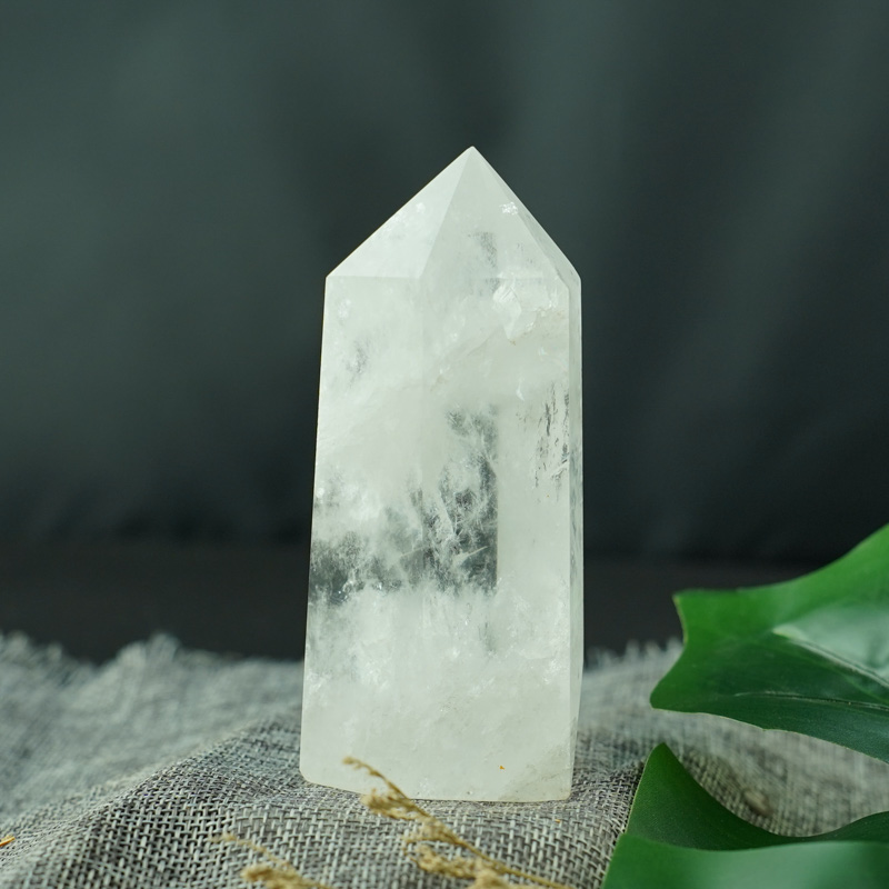 Trụ thạch anh trắng 4A 11cm