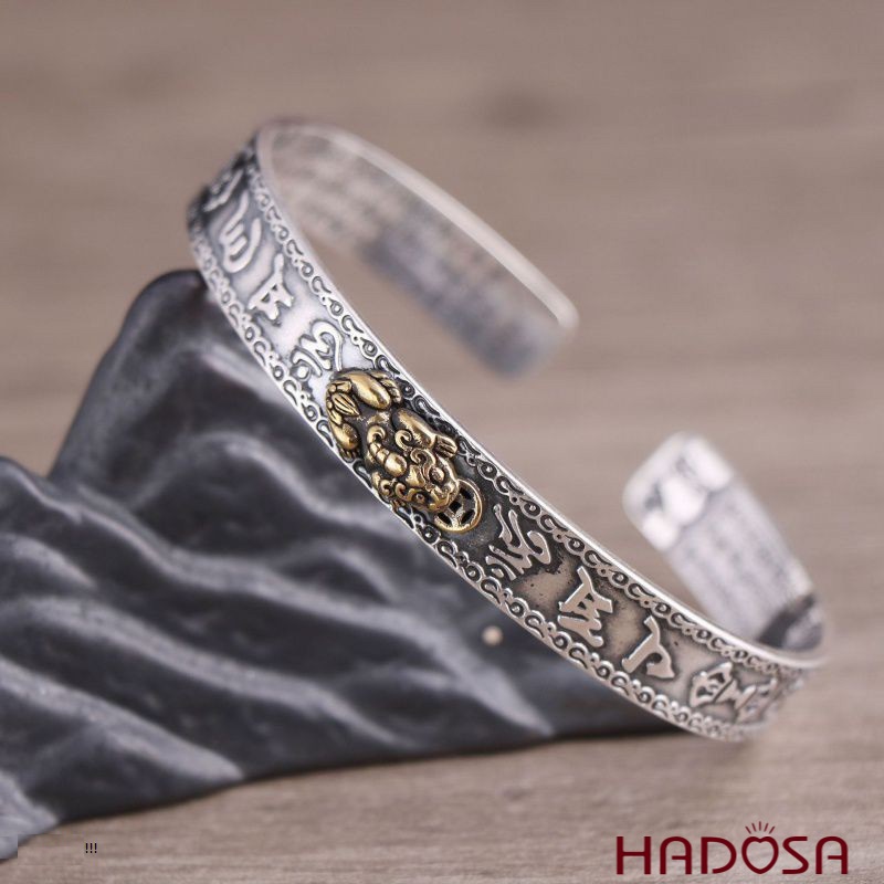 Vòng tay kiềng bạc Thái Tỳ hưu