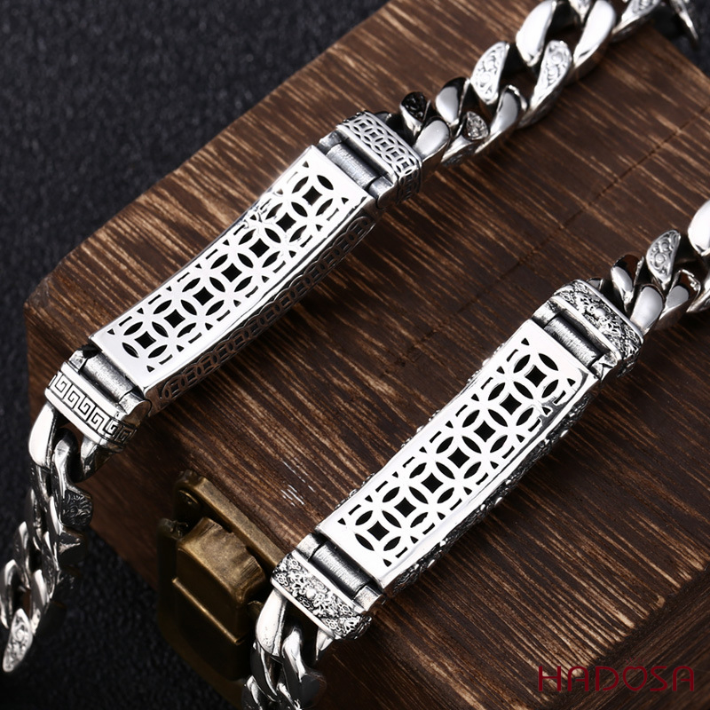 Lắc nam bạc Thái Chuỳ Kim Cang