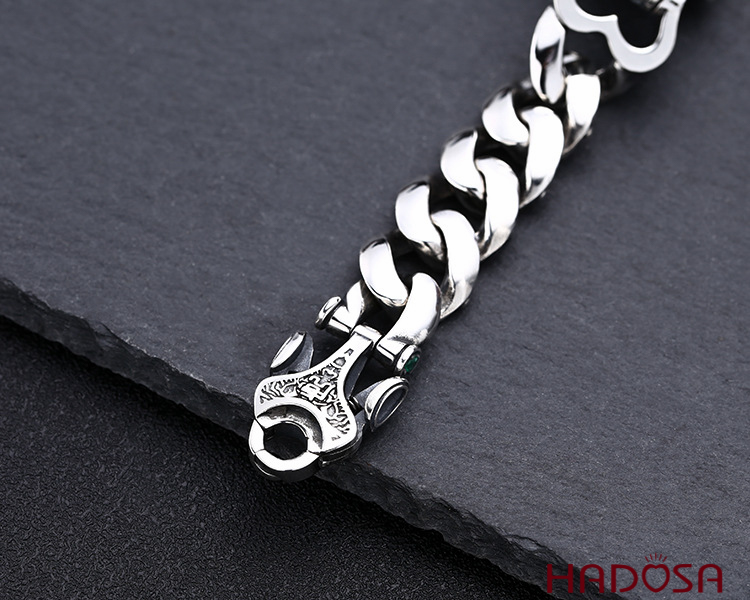Vòng tay bạc cho nam Mãnh Hổ