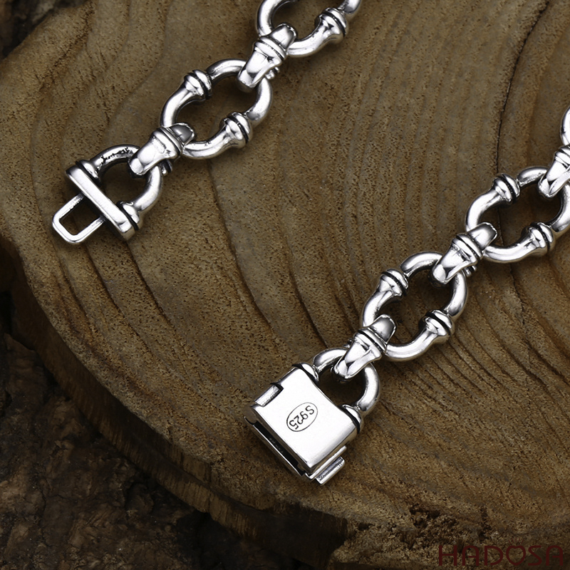 Lắc Tay Nam Bạc Thái Mắt Xích Lớn 20cm