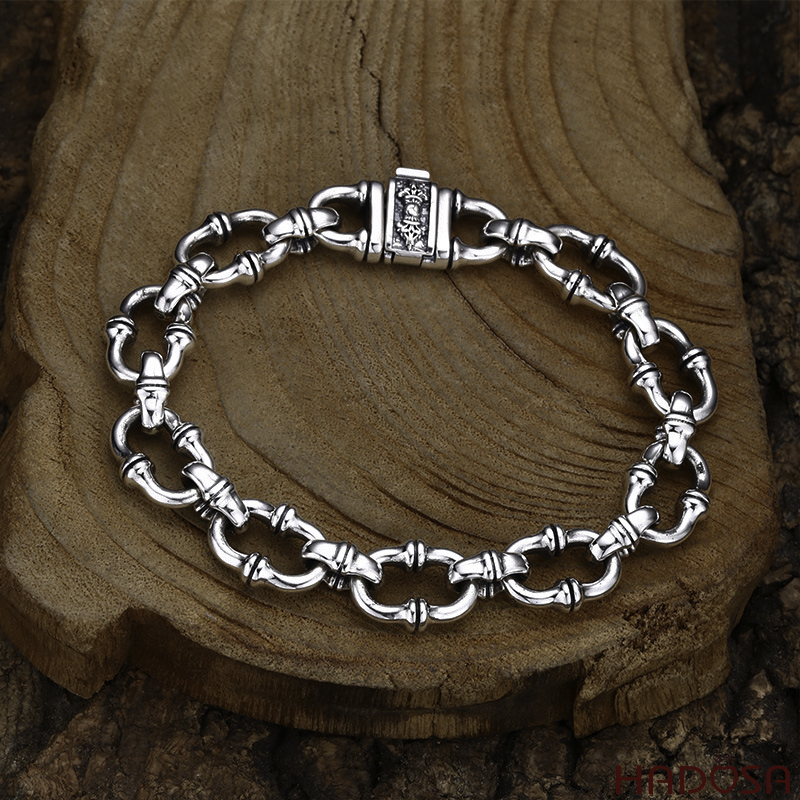 Lắc Tay Nam Bạc Thái Mắt Xích Lớn 20cm