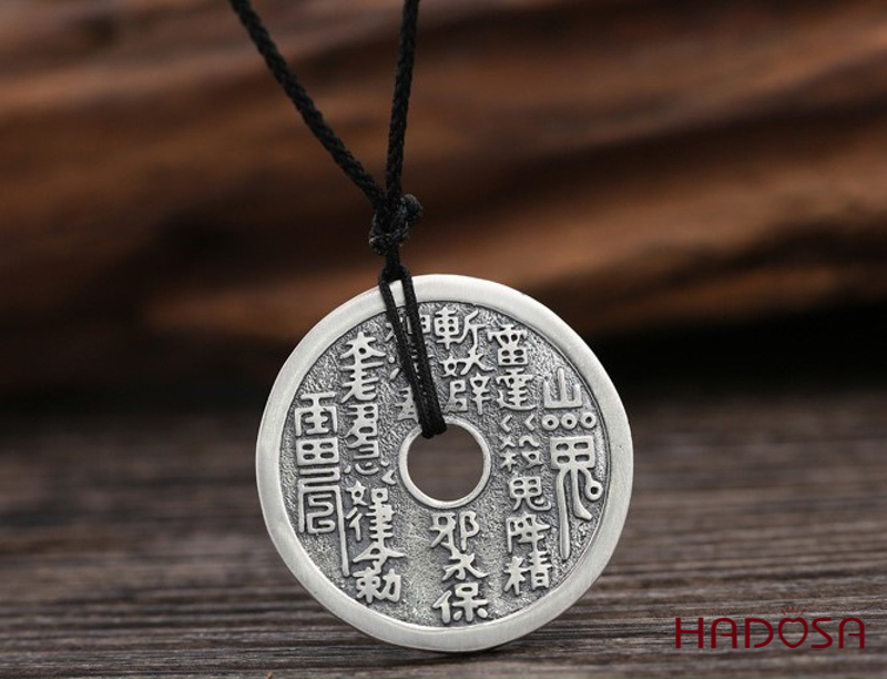 Mặt đồng xu bạc Thái 34mm