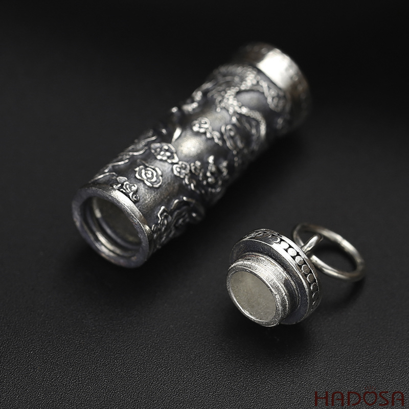 Mặt dây chuyền ống bạc Thái