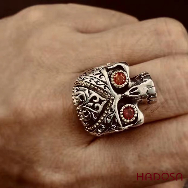 Nhẫn bạc đầu lâu bạc Thái