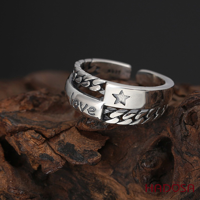 Nhẫn Nam Bạc Thái Tỏa Sáng Trong Tình Yêu