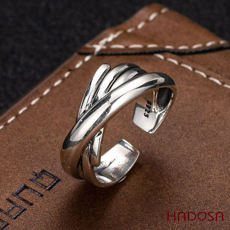 Nhẫn Nam Bạc Thái Giao Thoa Nghệ Thuật