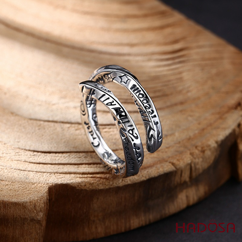 Nhẫn bạc nam bạc Thái