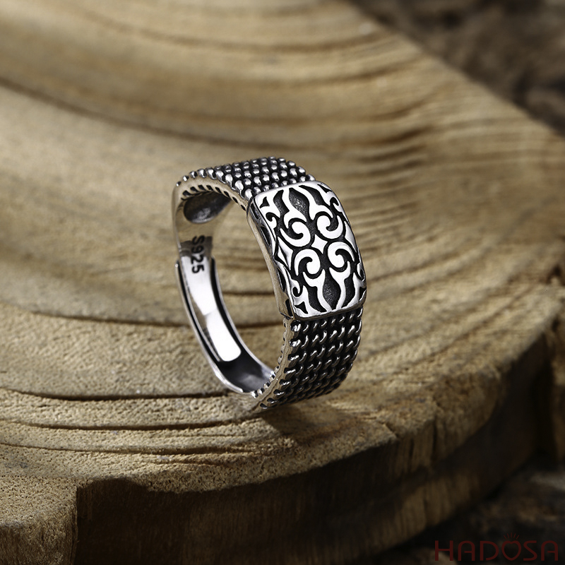 Nhẫn bạc Thái nam