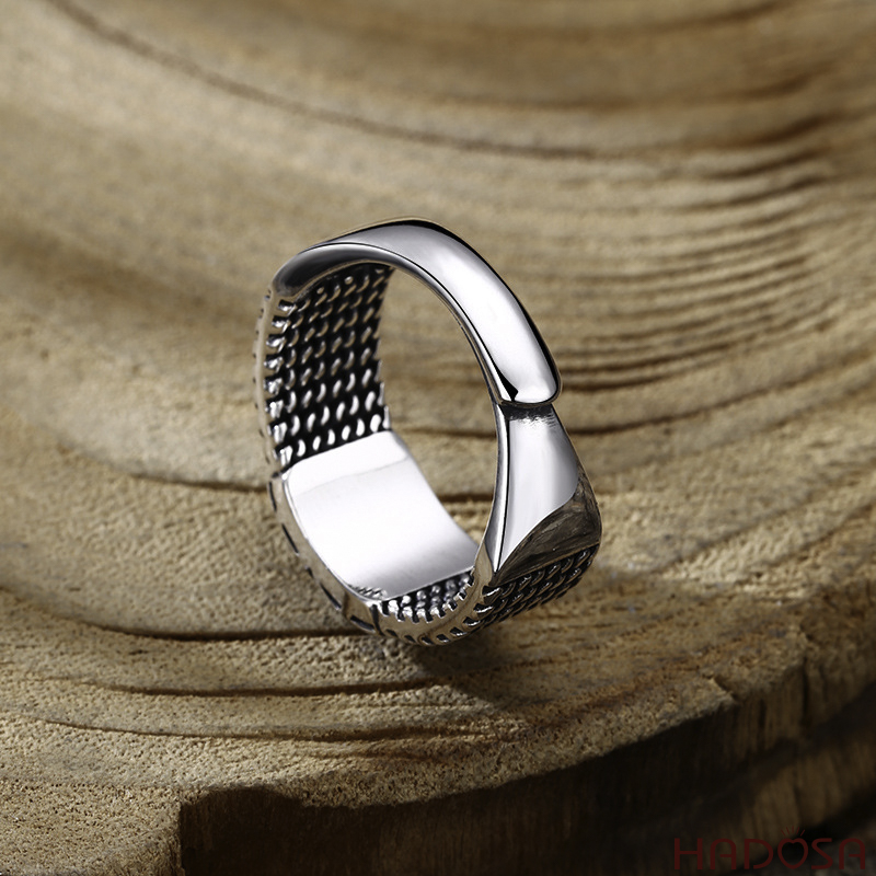 Nhẫn bạc Thái nam