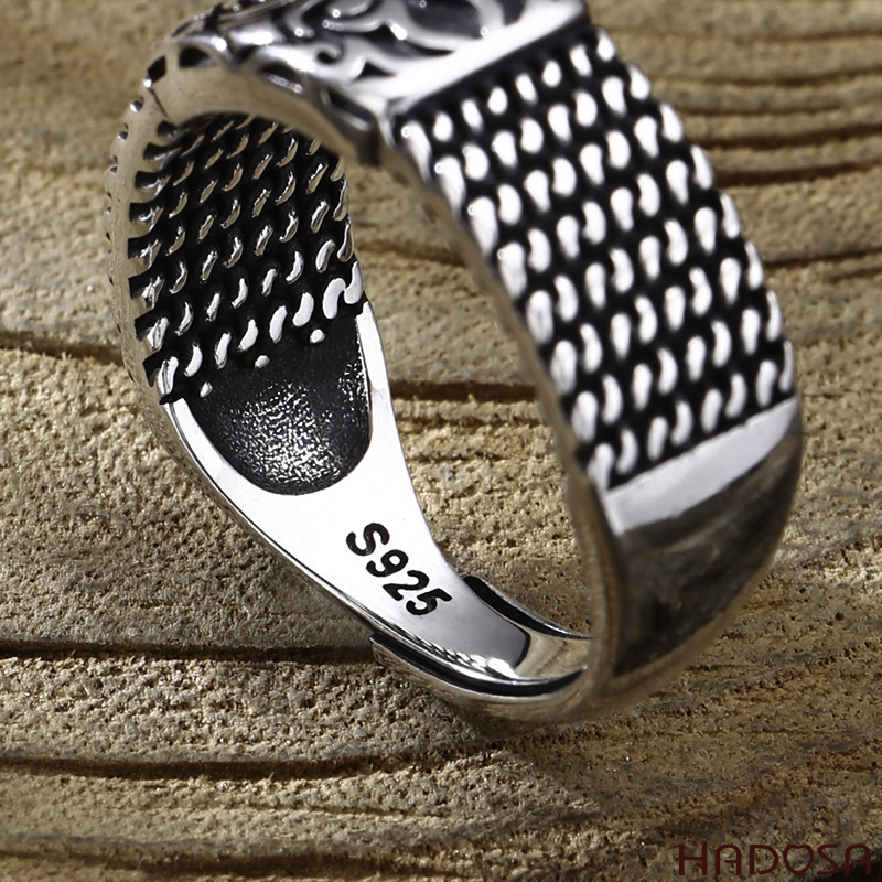 Nhẫn bạc Thái nam